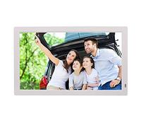 Spacmirrors 21.5 Inch Digital Picture Frame, Utra-Thin HD Electronic Picture Frame 1920 * 1080 High Resolution 16:9 IPS Screen Picture/Music/Video/Advertising Machine Player,White (White)