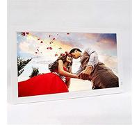 Spacmirrors 22 Inch Digital Photo Frame 1920 * 1080 IPS Screen Advertising Media Player Support Calendar/Clock/MP3/Photos/Video/Timer switch/rolling caption,White