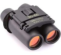 Spacmirrors 30x60 Folding Compact Zoom Binoculars Low Light Outdoor Telescope High Definition 1000M Long Range Red