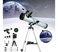 Spacmirrors Astronomical Telescope, 700/125mm Refractor, 350X HD Monocular, Beginner's Stargazing Scope for Children