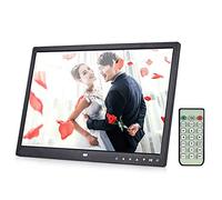 Spacmirrors Digital Photo Frame 13 inch IPS High Resolution Widescreen Electronic Photo Frame 1280 * 800 Support MP3 MP4 Videos, Pictures Player with Remote Control Digital Picture Frame (White)