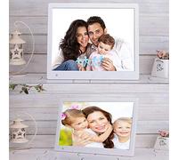 Spacmirrors Digital Photo Frame 15 inch, IPS Screen High Resolution Support MP3 MP4 Pictures and Video Player Clock and Calendar Function with Remote Control Digital Picture Frame (Black)