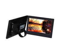 Spacmirrors Digital Photo Frame 7 Inches, High-definition LCD Screen/Photo Music Video Playback/Calendar/Alarm Clock/Auto On/off/USB/SD Card Compatible, Good Gift With Remote Control