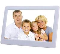 Spacmirrors Digital Photo Frame, Digital Picture Frame 10.1 Inch Intelligent Human Body Induction Uv Remote Control Electronic Photo Frame (White)
