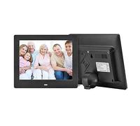 Spacmirrors Digital Photo Frame for photo Display, Digital Picture Frame 8 Inch 800x600 HD IPS LCD and Motion Sensor, Support MP3,720P/1080P Video Player,Calender,E-Book, Remote Control Included (Bla
