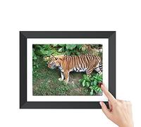 Spacmirrors Digital Photo Frame WiFi 11 Inch IPS Touch Screen HD Display, 16GB Storage, Auto-Rotate,Built-in Human Body Induction, Sleep Mode, Clock Function, Music Playback And Video Playback