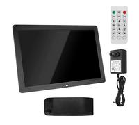 Spacmirrors Digital Photo Frame with Remote, 12 Inch HD 1280x800 Screen Display, Slideshow, Picture Preview, Adjustable Brightness, Calendar, Using SD Card & USB Drive (White)