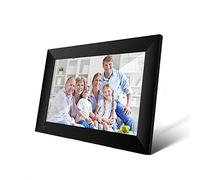 Spacmirrors Digital Photo Frames 10-inch, high-definition IPS LCD display, support WiFi, 16GB storage, auto-rotation, support micro SD card, share wonderful moments (Black)