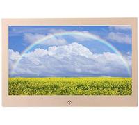 Spacmirrors Digital Photo Frames 10 inch video advertising player HDMI high definition Multi function Digital Picture Frame Intelligent identification of horizontal and vertical photos (Gold)