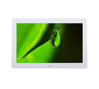 Spacmirrors Digital Photo Frames 12-inch Digital Human Body Sensing Resolution 1280X800 Motion Sensor Video Playback Support Memory Card SD, U Disk, TF, Mmc, Mini SD (White)