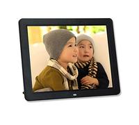 Spacmirrors Digital Photo Frames 12-inch Ultra-thin LED Backlight HD Display for Playing Pictures Movies (Black)
