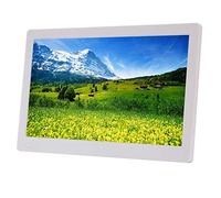 Spacmirrors Digital Photo Frames 13.3 inch full-view IPS can play Digital Picture Frame electronic album advertising machine video in vertical screen with support frame black HD supports music (White