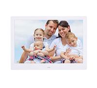 Spacmirrors Digital Photo Frames 13 inch 1280 * 800 HD resolution with remote remote control automatically playing video music (White)