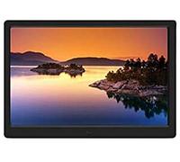 Spacmirrors Digital Photo Frames 14-Inch Electronic Photo Album Wall-Mounted Advertising Machine 1280 × 800 Resolution Black And White Photo Frame Slide Show Regular Startup And Shutdown (Black 14 i