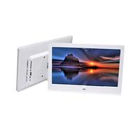 Spacmirrors Digital Photo Frames 15.4 Inch, Digital Picture Frame 1280 x 800 Resolution Wall-mounted Electronic Photo Album Advertising Machine Art Picture Frame Music Video Slides (White 15.4 inch)