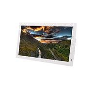 Spacmirrors Digital Photo Frames 21.5 Inch LED Electronic Photo Album HD IPS Screen Digital Resolution: 1920 * 1080 Automatic Carousel Picture And Video (White)
