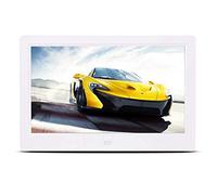 Spacmirrors Digital Photo Frames 8-inch / 10-inch / 12-inch ultra-thin high-definition electronic, supports headphone playback, retain the moment of a beautiful life, black and white optional (White