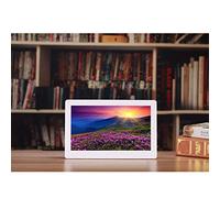 Spacmirrors Digital Photo Frames High Definition 15.6 Inch Electronic Photo Album Display Photo Music Video Player Advertising Machine 1920 x 1080 Resolution IPS Screen Digital Picture Frame (White 1