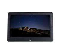 Spacmirrors Digital Photo Frames Multifunctional 10.1-inch Support Mobile Power Supply Digital, Electronic Photo Album, Display Stand, Video Player, Resolution 1024×600 (Black)