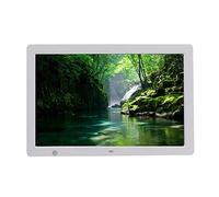 Spacmirrors Digital Photo Frames Ultra-thin Narrow Frame 15.4 Inch Black/white LED Digital Screen Resolution 1280 * 800 Adjustable Angle Bracket High-definition Advertising Machine (White)