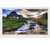 Spacmirrors Digital Photo Frames Ultra-Thin Narrow Side 13.3-Inch Electronic Photo Album Wall-Mounted Photo Frame Advertising Machine Ips Hd Screen 1080P Playback Slide Show Timer Switch (White High