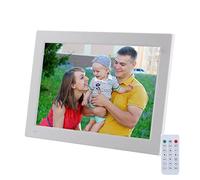 Spacmirrors Digital Picture Frame, 11.6 Inch with HD IPS Photo/Music/Video Player Calendar Alarm Slideshows Transition Effects with Remote Control, for MPEG, MP4, AVI, 1080P Video Format (White)