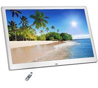 Spacmirrors Digital Picture Frame, 12.1 inch Digital Photo Frame, 1280 * 800 Resolution IPS Screen Display Music Video Player Calendar Alarm Auto ON OFF, with Remote Control (Gold 12")
