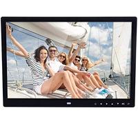 Spacmirrors Digital Picture Frame 15-Inch High-Definition Touch Button Digital Photo Frame, Wall-Mounted Electronic Photo Album Gift Present for Family Friends (Black)
