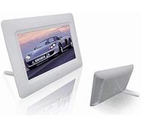 Spacmirrors Digital Picture Frame 7 Inch Led Digital Photo Album Ultra-Thin Multi-Function High-Definition Electronic Photo Frame Motion Sensor Electronic Picture Frame (White)