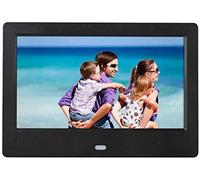 Spacmirrors Digital Picture Frame 7 Inch Led Digital Photo Frame, 720P Hd Digital Photo Album Automatic Switch Machine Abs Plastic Electronic Photo Frame (Black)