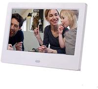 Spacmirrors Digital Picture Frame 7 Inch Led Digital Photo Frame, 720P Hd Digital Photo Album Automatic Switch Machine Abs Plastic Electronic Photo Frame (White)