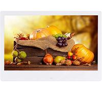 Spacmirrors Digital Picture Frame Electronic album 17.3 inch Digital Photo Frame HD video advertising Player IPS full view HD video Gift Present for Family Friends (White 17.3 inches)