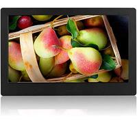 Spacmirrors Digital Picture Frame support memory advertising machine electronic album white black ad Player video Player HD electronic Digital Photo Frame Gift Present for Family Friends (Black 15 in