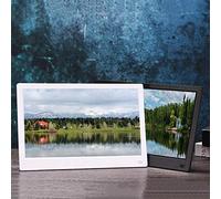 Spacmirrors Digital Picture Frames 11.6 Inch Digital Photo Frame - IPS FHD HDMI LED Advertising Player 1920 * 1080 High Resolution - Music/Picture/Video/Calendar/Clock, photo frame digital (White 11.
