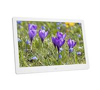 Spacmirrors Digital Picture Frames, 14Inch 16:9 1280 * 800 Tft Wide Screen Electronic Photo Album Support Clock/Calendar/Movie Player Electronic Album (White)