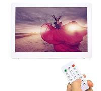 Spacmirrors Digital Picture Frames, 15.4 Inch 16:9 1280 * 800 Dual Screen Electronic Photo Frame Supoort Clock/Calendar/Mp3/Av/Mpg/Mp4 Electric Album With Remote Controller (White)