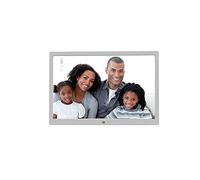 Spacmirrors Digital Picture Frames Hd Digital Photo Frame Electronic Album 8 Inch 10 Inch 15 Inch Multifunctional Photo Photo Video Player Advertising Player photo frame digital (Silver 10 inches)