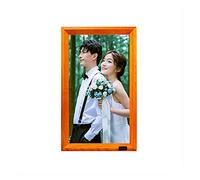 Spacmirrors Digital Picture Frames Solid Wood Smart Cloud Electronic Photo Album Photo Frame Player 17.3- inch High- definition Art Painting Screen Display photo frame digital (Wood Color)