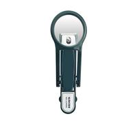 Spacmirrors Extra Large Nail Clipper with Magnifying Glass in Silver, Stainless Steel Blades, Ideal for Elderly