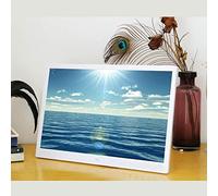 Spacmirrors Photo 15-Inch Touch Digital Photo Frame Multimedia Information Human Sensing Function, Multi-Function And Multi-Language, 1280 * 800 High-Resolution Photo Frame, Usb And Sd Card,White