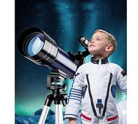 Spacmirrors Refractor Telescope,Astronomical Telescope for Stargazing, Telescope Children Adult Enlightenment,Telescope for Kids with Adjustable Tripod