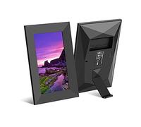 Spacmirrors Smart Cloud Digital Photo Frame WiFi, Electronic Photo Album 10.1 Inch Touch Screen, Horizontal And Vertical Gravity Sensor, Mobile APP Remote Push (Black)