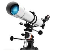 Spacmirrors Telescope with 90° Erect Prism,Telescope for Beginners, Portable 80mm Caliber 900mm Focal Length, Refractor Telescope with Tripod and Carry Bag