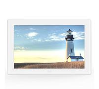 Spacmirrors WiFi Digital Photo Frame, 10.1 Inch 1280x800 IPS LCD Panel, Auto-Rotate Portrait and Landscape,Built In 16GB Memory, Send Photos or Video Remotely Via App from Anywhere (White)