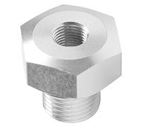 Spacnana 1.5 to 1/8 NPT Oil Pressure Sensor Adapter Aluminum Replacement Part for GM LS Engine, with Tapered Pipe Thread Port, for LS1 LSX LS3 Gauge