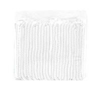 Spacnana 100 Pcs Disposable Cap, High Elasticity Non Woven Fabric Hair Net Head Cover, with Double Rubber Band, for Beauty Salon Factory Food Processing (White)