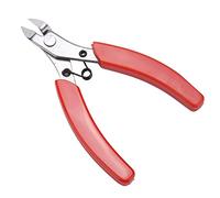 Spacnana 107F1 Mini Electronic Diagonal Pliers, Side Cutting Nippers Wire Cutter Hand Tool for Various Cables Plastic Cutting (Small)