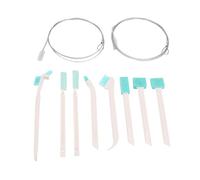 Spacnana 10Pcs Ice Maker Brush Set, Ice Maker Tools 8Pcs Crevice Brushes 2Pcs 55in Long Tube Pipe Brushes, Essential Kit for Maintenance Dry Ice