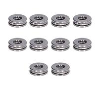 Spacnana 10PCS Thrust Ball Bearings, Metal Detachable Long Lasting, Miniature Axial Bearings for Crane Hooks and Jacks, 10mm to 25mm Sizes (51101)