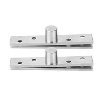 Spacnana 2pcs 360 Degree Pivot Hinge Stainless Steel Rotating Door Hinge 95mm Long with Brushed Finish for Revolving Door (Central axis)
